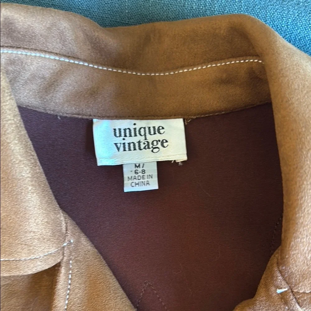 Fringed Brown Suede Jacket - Picture 7 of 8
